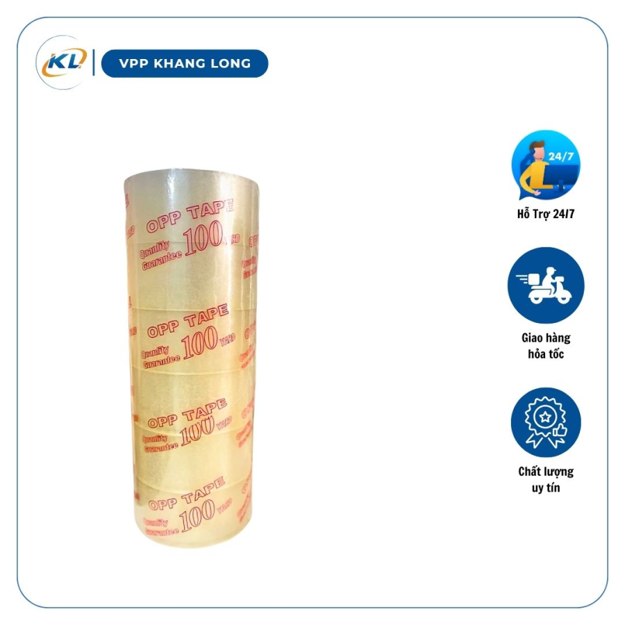 Băng keo OPP trong 48mm 80yard & 100yard